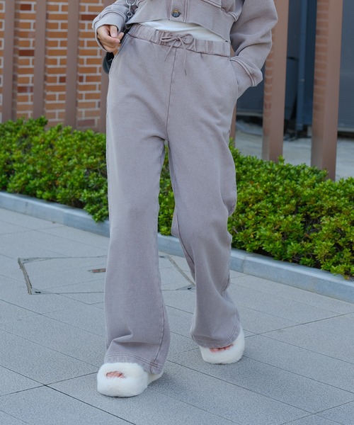 DURAS(デュラス)の「ヴィンテージ加工スウェットパンツ(スウェットパンツ・レディース・ブルー/ブラック/ベージュ・SMALL/MEDIUM)」の2枚目の写真