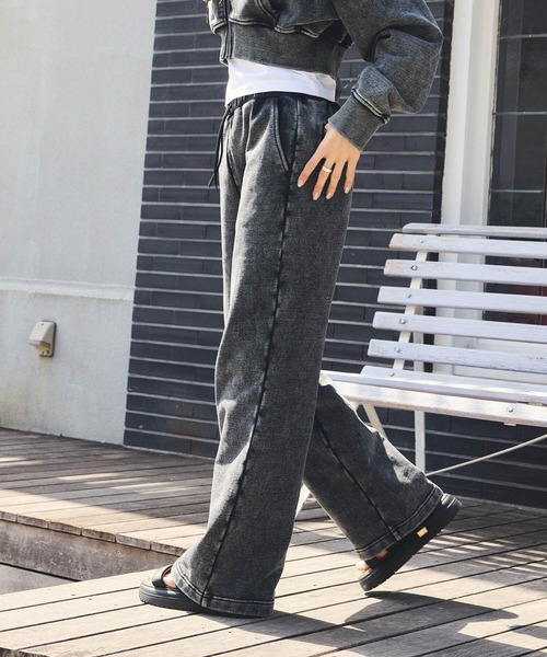 DURAS(デュラス)の「ヴィンテージ加工スウェットパンツ(スウェットパンツ・レディース・ブルー/ブラック/ベージュ・SMALL/MEDIUM)」の22枚目の写真