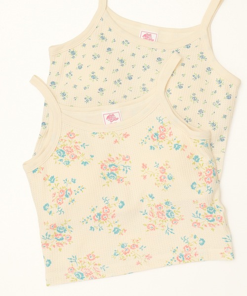 JEMORGAN(ジェーイーモーガン)の「【JEMORGAN / ジェーイーモーガン】パック入り 花柄ワッフルカップ付きクロップド丈キャミソール(キャミソール・レディース・パープル系1/ピンク系1/ピンク系2/ブルー系1・FREE)」の8枚目の写真