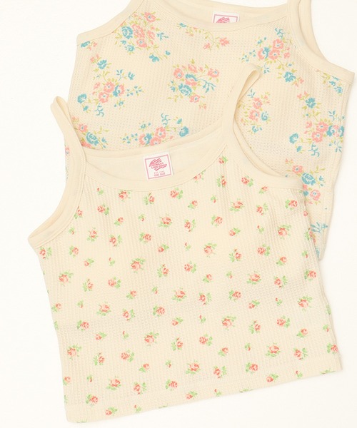 JEMORGAN(ジェーイーモーガン)の「【JEMORGAN / ジェーイーモーガン】パック入り 花柄ワッフルカップ付きクロップド丈キャミソール(キャミソール・レディース・パープル系1/ピンク系1/ピンク系2/ブルー系1・FREE)」の7枚目の写真