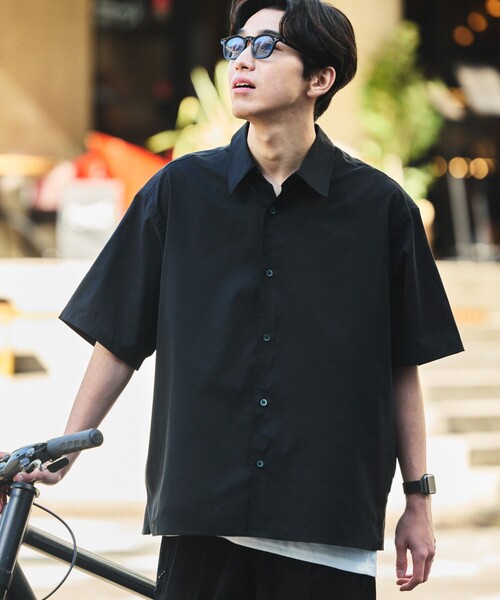 FREAK'S STORE（フリークスストア）の「限定展開 AiRide/エアライド リラックスフィット タンクトップ セット ショートスリーブ シャツ（シャツ/ブラウス・メンズ・グレイッシュベージュ/チャコールグレー/ブラック/ネイビー/レオパード・LARGE/MEDIUM/SMALL）」の21枚目の写真