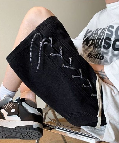 ジェイダ GYDA M/W TRIANGLEダメージスキニーデニムパンツ