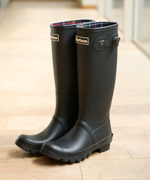 Barbour（バブアー）の「【Barbour/バブアー】レインロングブーツ/シーズンレス/梅雨/ロングブーツ【WEB限定】（レインシューズ・レディース・ブラック・4/6/5）」の2枚目の写真