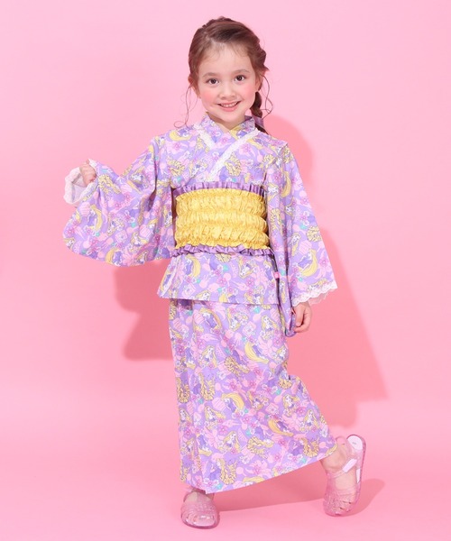 【浴衣セット】　ディズニー　セパレート　ワンピース　帯　2wayピノキオ　クレオ 玄関先迄納品 ディズニー ピノキオ クレオ 浴衣 セパレート