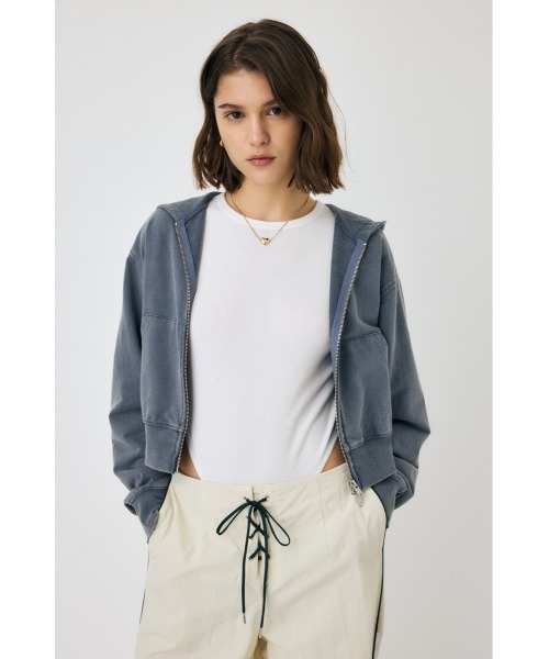MOUSSY(マウジー)の「【セットアップ対応】GARMENT フ―ディー(パーカー・レディース・ブラック/ブルー・FREE)」の13枚目の写真