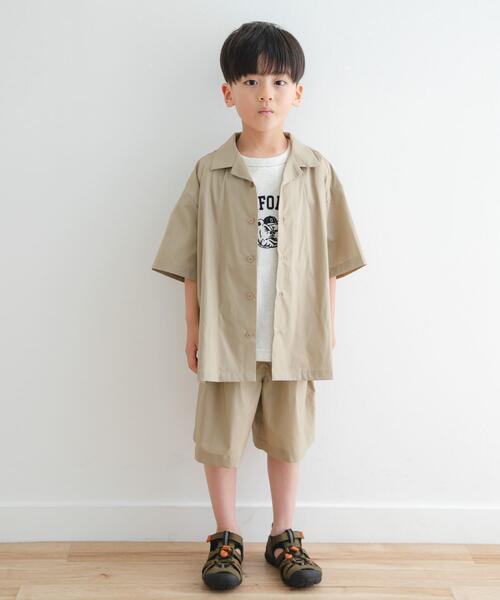 URBAN RESEARCH DOORS(アーバンリサーチドアーズ)の「『セットアップ対応』『UVカット』イージーショートパンツ(KIDS)(その他パンツ・キッズ・ベージュ/ネイビー・135/120)」の8枚目の写真