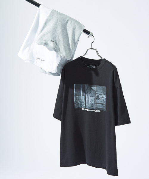 ABAHOUSE（アバハウス）の「DoNotDisturb グラフィック プリント 半袖Tシャツ/オーバーサイズ/LE TRIO ABAHOUSE（Tシャツ/カットソー・メンズ・ホワイト/ブラック/グレー・46/48）」の19枚目の写真
