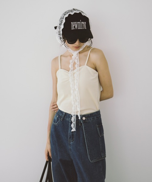 duei(デュイ)の「アシメサロン付ストレートデニム(デニムパンツ・レディース・ブルー/ライトブルー・FREE)」の14枚目の写真