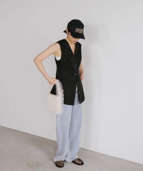 duei(デュイ)の「アシメサロン付ストレートデニム(デニムパンツ・レディース・ブルー/ライトブルー・FREE)」の21枚目の写真