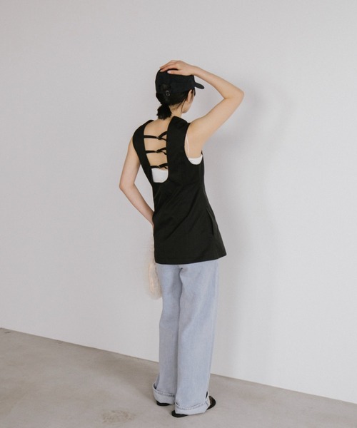 duei(デュイ)の「アシメサロン付ストレートデニム(デニムパンツ・レディース・ブルー/ライトブルー・FREE)」の22枚目の写真