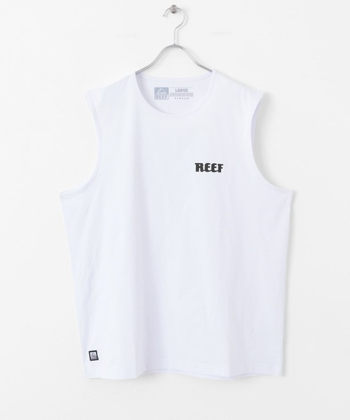 REEF（リーフ）の「REEF　HERITAGE LOGO RASH TANK（タンクトップ・メンズ・ブラック/ホワイト・MEDIUM/LARGE）」の3枚目の写真