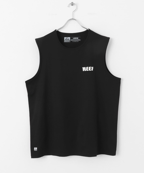 REEF（リーフ）の「REEF　HERITAGE LOGO RASH TANK（タンクトップ・メンズ・ブラック/ホワイト・MEDIUM/LARGE）」の4枚目の写真