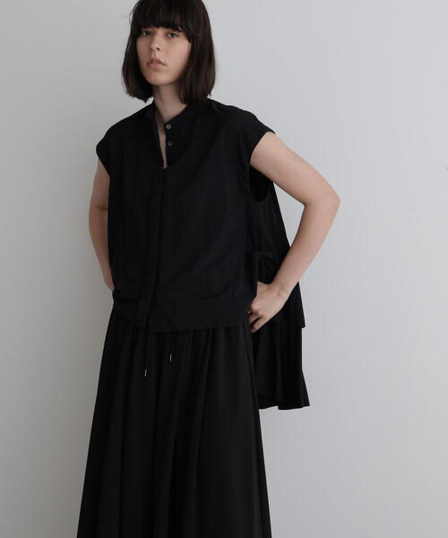 LE PHIL(ルフィル)の「◆ナイロンテックブラウス(シャツ/ブラウス・レディース・ブルー/ブラウン/ブラック・F)」の1枚目の写真
