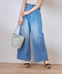 31 Sons de mode | ベルト付きワイドデニムパンツ(デニムパンツ)