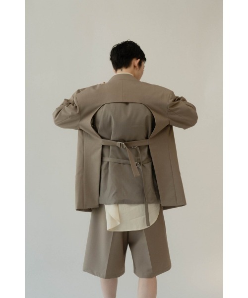 ジャケット・アウター knuth marf 2piece custom jacket(unisex) 2piece custom jacket(unisex)/black | KNUTH MARF