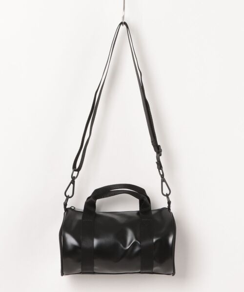 FRED PERRY（フレッドペリー）の「【FRED PERRY】TONAL CLASSIC MINI BARREL BAG フレッドペリー ミニバレルバッグ ドラムバッグ L1400（ドラムバッグ・レディース・ブラック・FREE）」の14枚目の写真