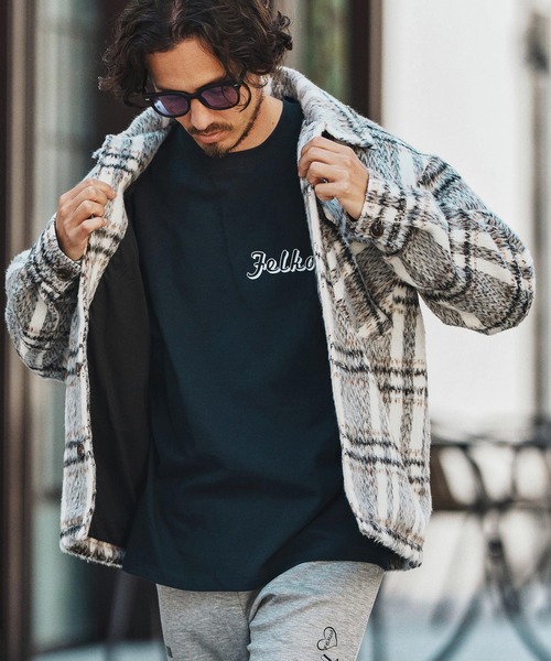 mj10792- Shaggy Check CPO Jacket シャギージャケット（その他