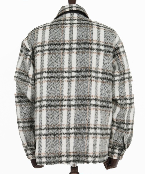 mj10792- Shaggy Check CPO Jacket シャギージャケット（その他