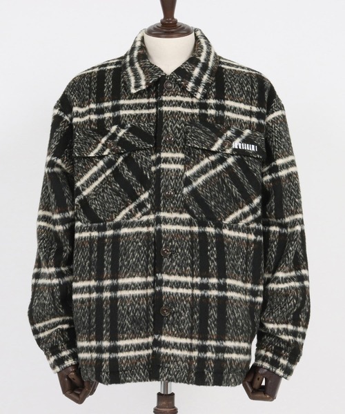 mj10792- Shaggy Check CPO Jacket シャギージャケット（その他