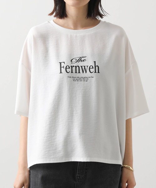セール】異素材バイカラー2WAYカットソー（Tシャツ