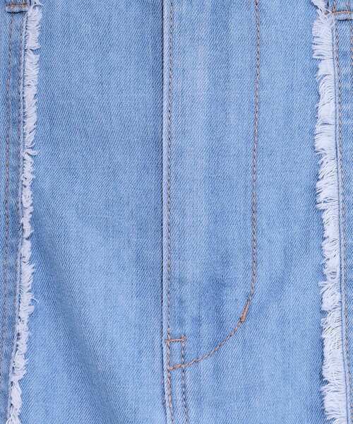 Cutie Blonde(キューティーブロンド)の「【S-LL】フリンジポケットがアクセント デニムフレアスカート(スカート・レディース・ブラック/ライトブルー・01/02/03/04)」の6枚目の写真