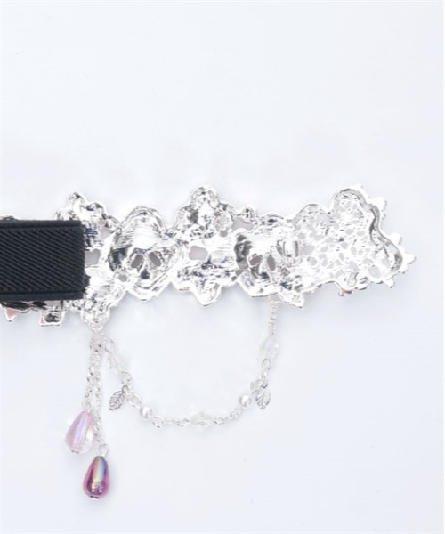 axes femme(アクシーズファム)の「紫陽花モチーフ細ゴムベルト(ベルト・レディース・シルバー/ゴールド・FREE)」の14枚目の写真