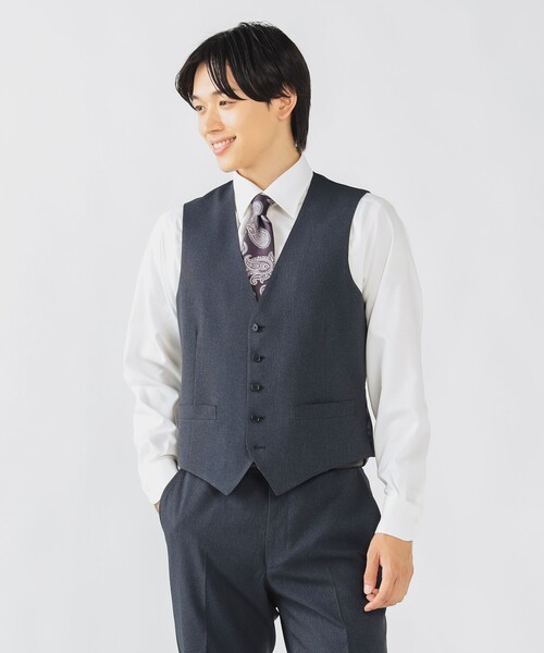 BEAMS HEART（ビームスハート）の「ピンヘッド トラベル ジレ 25FW（セットアップ対応）（ベスト・メンズ・ネイビー/ブルー・SMALL/MEDIUM/LARGE/X-LARGE）」の6枚目の写真