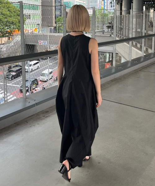 LIENCOEUR（リアンクール）の「スリムコクーンワンピース（ワンピース・レディース・ライトグレー/ブラック・FREE）」の19枚目の写真