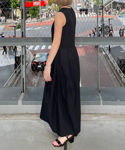 LIENCOEUR（リアンクール）の「スリムコクーンワンピース（ワンピース・レディース・ライトグレー/ブラック・FREE）」の16枚目の写真