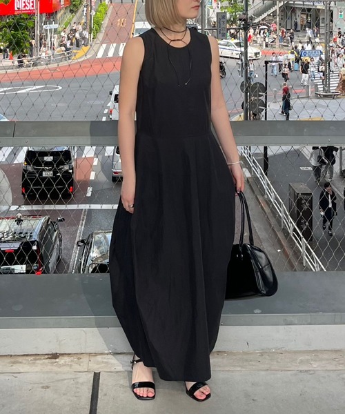 LIENCOEUR（リアンクール）の「スリムコクーンワンピース（ワンピース・レディース・ライトグレー/ブラック・FREE）」の17枚目の写真