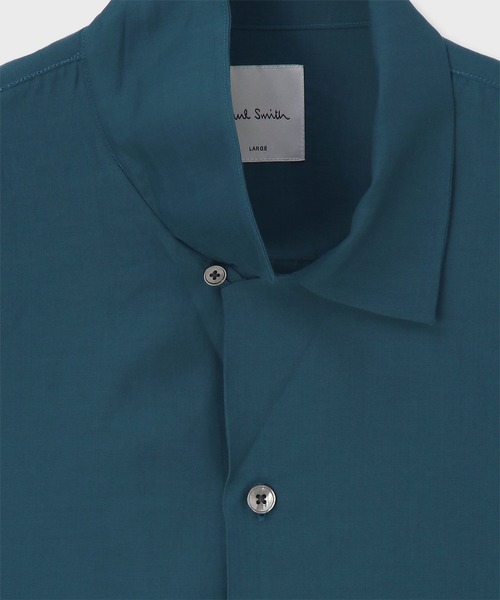 Paul Smith(ポールスミス)の「"Cropped Logo" ソリッド オープンカラーシャツ / 153312 905U(シャツ/ブラウス・メンズ・ブラック/ブルー/ダークグレー・SMALL/MEDIUM/LARGE/X-LARGE/XX-LARGE)」の9枚目の写真