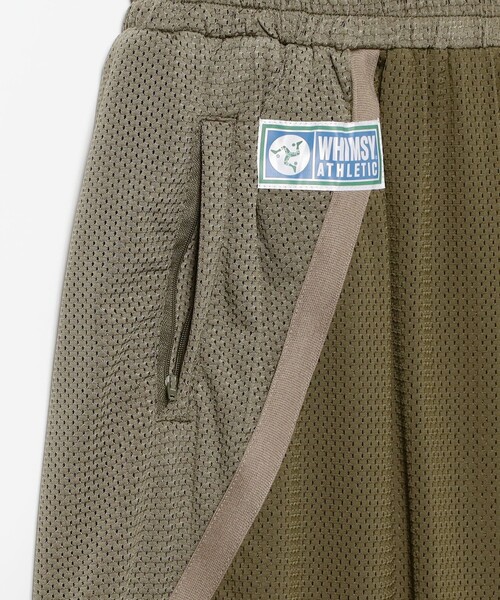 BEAMS T（ビームスティー）の「WHIMSY SOCKS / BASKET MESH SHORT（その他パンツ・メンズ・オリーブ・M/XL/L）」の4枚目の写真