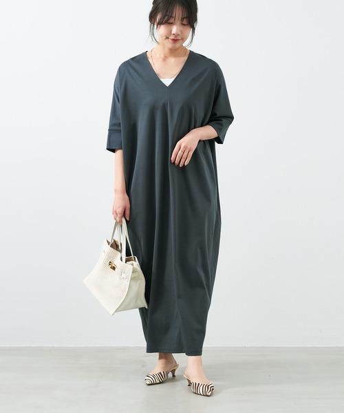 ⭐︎未使用⭐︎ＺE RＯ＋MARIACORNEJO黒のVネックコクーンワンピース セール】Vネックコクーンワンピース（ワンピース）｜MICA&DEAL