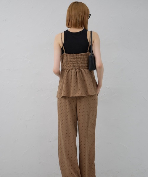 セール】ドットペプラムビスチェ（キャミソール）｜leimn