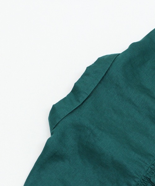 RNA-N（アールエヌエーエヌ）の「B2909 リネンスモールカラーシャーリングシャツ（シャツ/ブラウス・レディース・グリーン/ブラック/オフホワイト・FREE）」の13枚目の写真