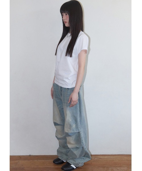 FANCY CLUB(ファンシークラブ)の「A'GEM/9 × .kom 『FANCY CLUB/ファンシークラブ』 Rebirth Of Heaven Crop Tee/リバースオブヘブンクロップ TEE(Tシャツ/カットソー・レディース・ブラック/ホワイト×ブルー/ホワイト×グレー・FREE)」の6枚目の写真