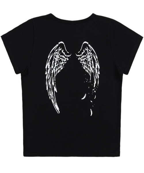 ★FANCYCLUB★BAYWATCH CROP TEE (BLACK) ★正規品/韓国直送料込 A'GEM/9 × .kom『 FANCY CLUB/ファンシークラブ』BAY LEAF CROP