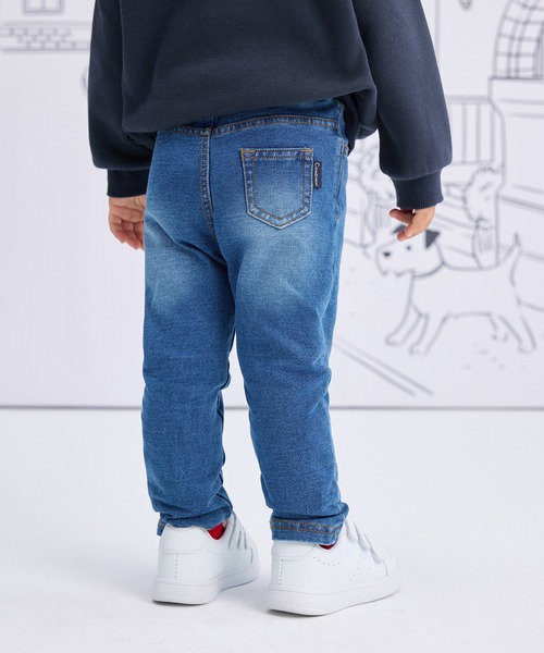 combimini(コンビミニ)の「デニムニットパンツ(デニムパンツ・キッズ・ブルー・130/120/110/100/90/80)」の5枚目の写真