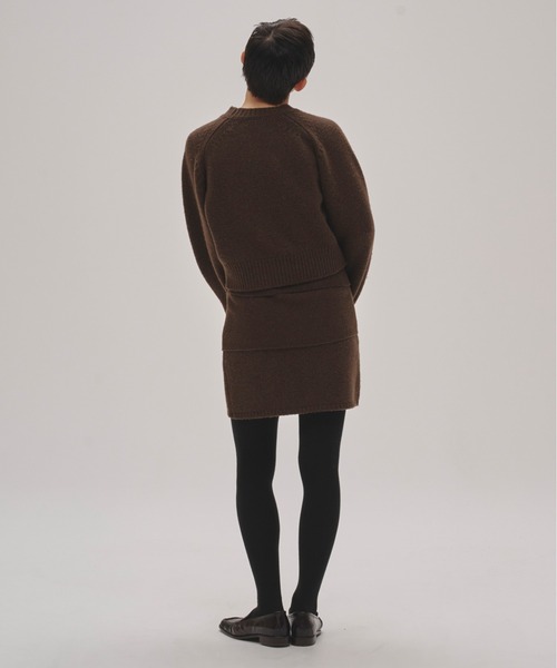 TODAYFUL（トゥデイフル）の「Wool 100% Raglan Knit（ニット/セーター・レディース・ブラック/チャコールグレー/ブラウン・FREE）」の6枚目の写真