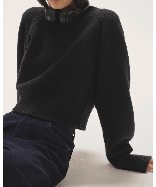 TODAYFUL（トゥデイフル）の「Wool 100% Raglan Knit（ニット/セーター・レディース・ブラック/チャコールグレー/ブラウン・FREE）」の10枚目の写真