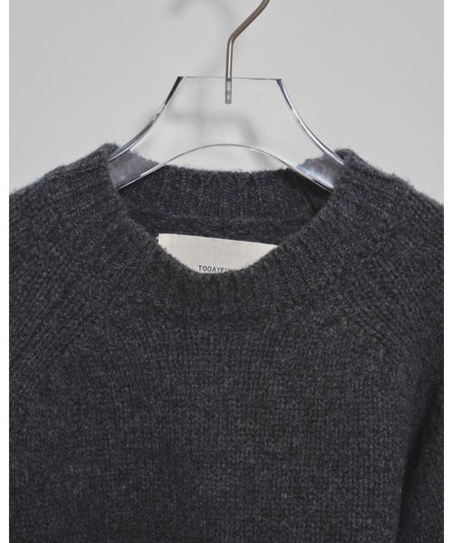 TODAYFUL（トゥデイフル）の「Wool 100% Raglan Knit（ニット/セーター・レディース・ブラック/チャコールグレー/ブラウン・FREE）」の15枚目の写真