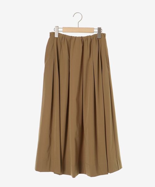 le.coeur blanc（ルクールブラン）の「ナイロンストレッチタックギャザースカート（スカート・レディース・ブラウン/グリーン/ベージュ・36/38）」の4枚目の写真