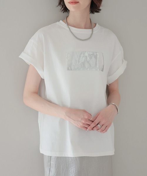 ランバン プリントTシャツ アイボリー ランバン プリントTシャツ アイボリー