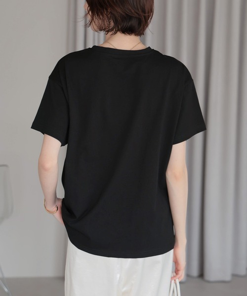 ★Golden ★プリント ワン ブラック コットン Tシャツ Tシャツ メンズ 箔プリント半袖Tシャツ BURST JAPAN 黒