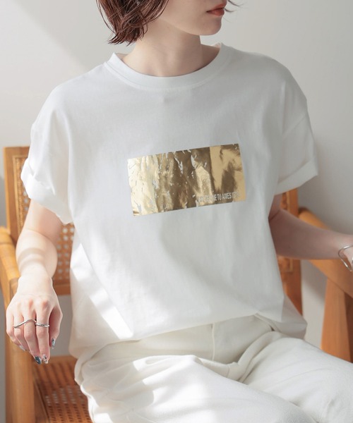 セール】箔プリントTシャツ（Tシャツ/カットソー）｜each