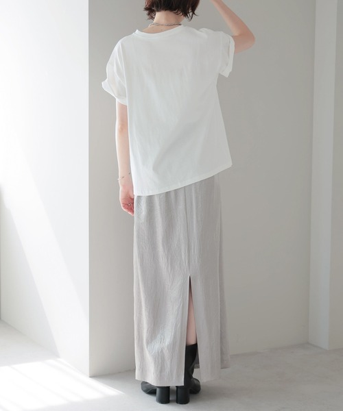 each（イーチ）の「箔プリントTシャツ（Tシャツ/カットソー・レディース・ホワイト×シルバー/ブラック/ホワイト/ブラック×シルバー・FREE）」の21枚目の写真