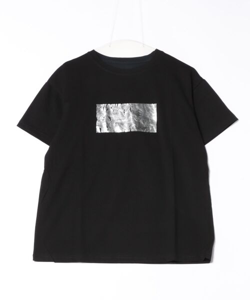 【送料&関税込】Golden  Maxi Print T-shirt セール】箔プリントTシャツ（Tシャツ/カットソー）｜each