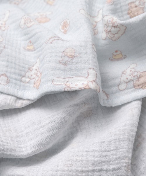 panpantutu（パンパンチュチュ）の「ガーゼおくるみ3点セット【サンリオキャラクターズ/シナモロール】（おくるみ・キッズ・ベージュ/ライトブルー・FREE）」の13枚目の写真