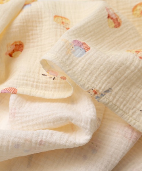 panpantutu（パンパンチュチュ）の「ガーゼおくるみ3点セット【サンリオキャラクターズ/シナモロール】（おくるみ・キッズ・ベージュ/ライトブルー・FREE）」の8枚目の写真