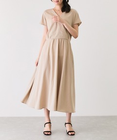 Gathered Bicolor Dress（ワンピース）｜Her lip to（ハーリップトゥー